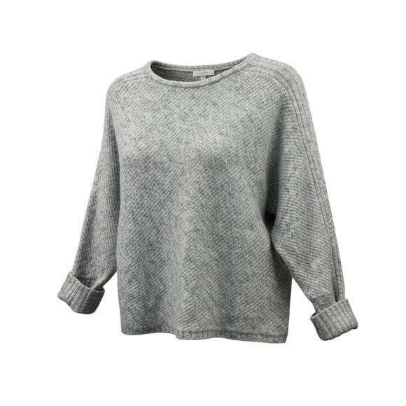 Max Studio Heather Gray Women's Crew Neck Sweater - Picture 1 of 11